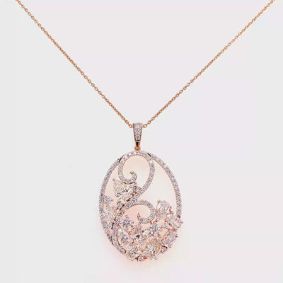 Floral Diamond Fancy Pendan
