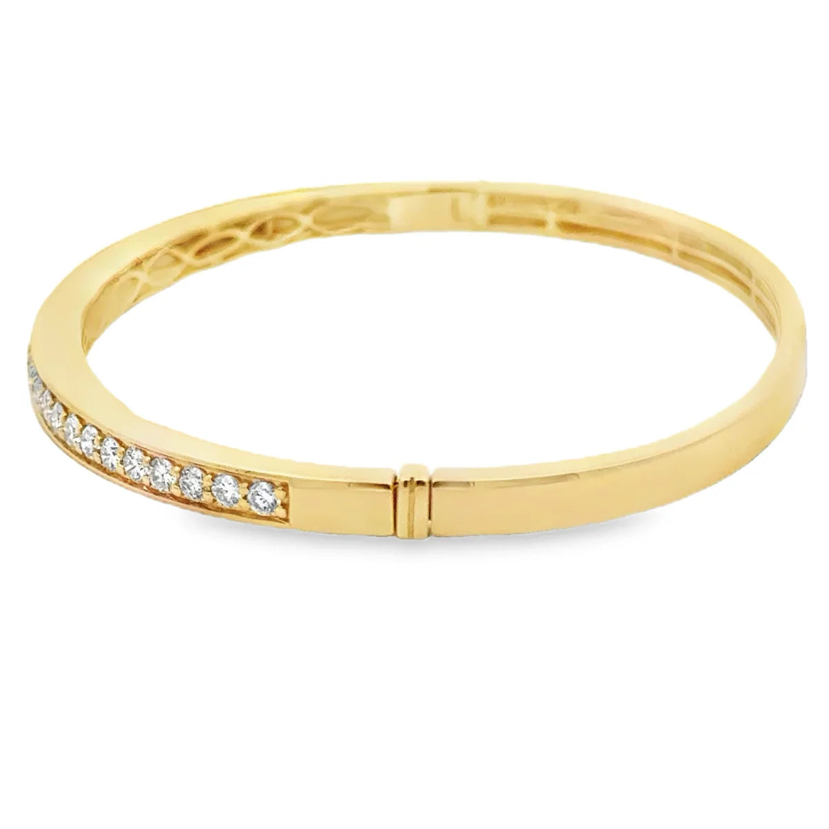 18K Diamond and Malachite Bangle