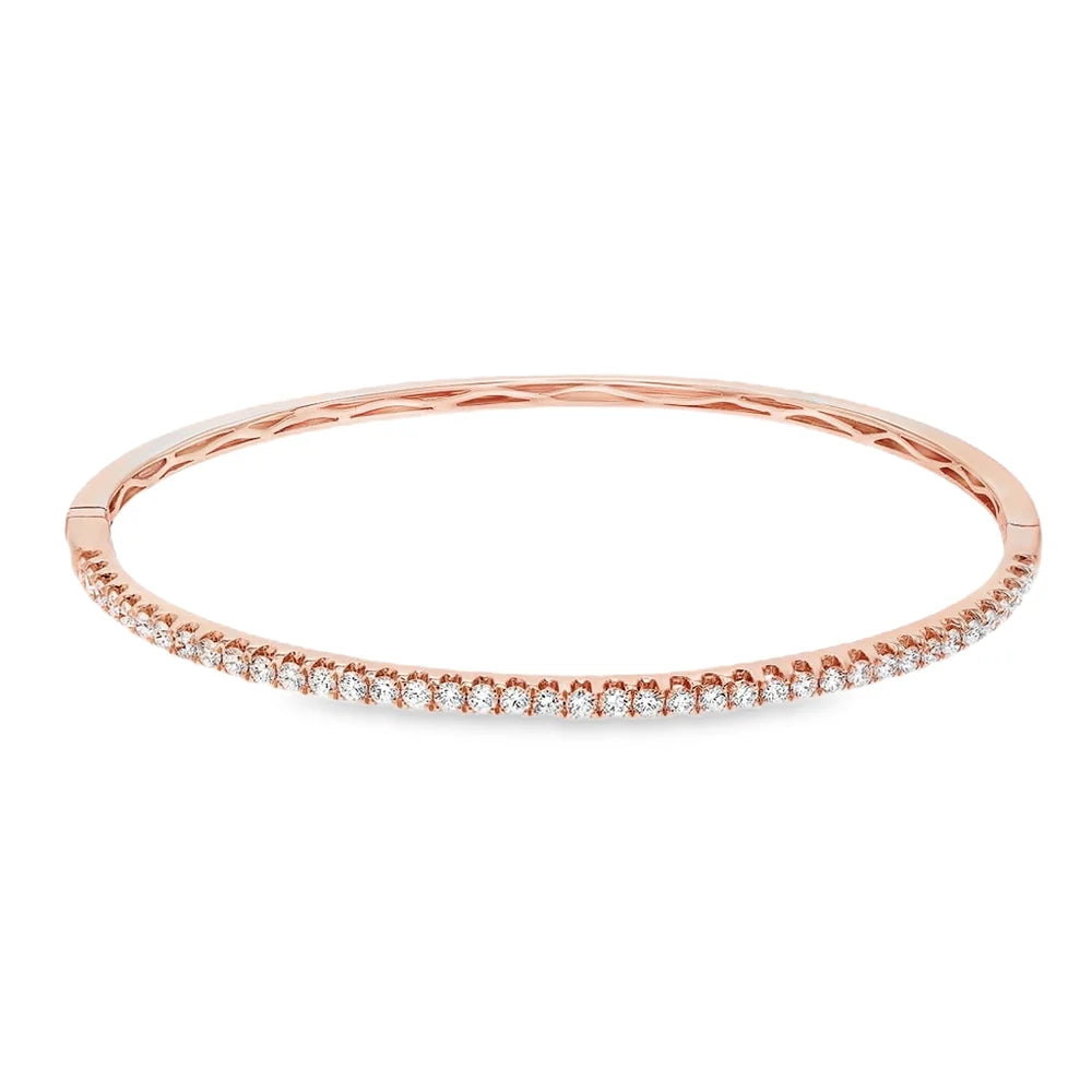 Halfway Round Diamond Bangle